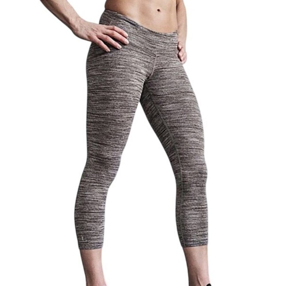 NOBULL Women's Cropped Leggings Cafe Melange Brown Size XS New With Tag